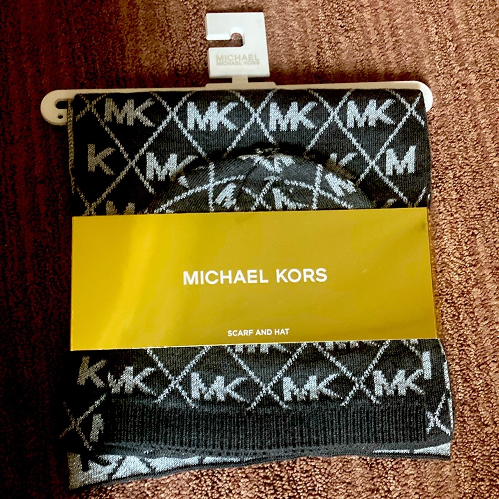 Michael Kors hat and scarf set